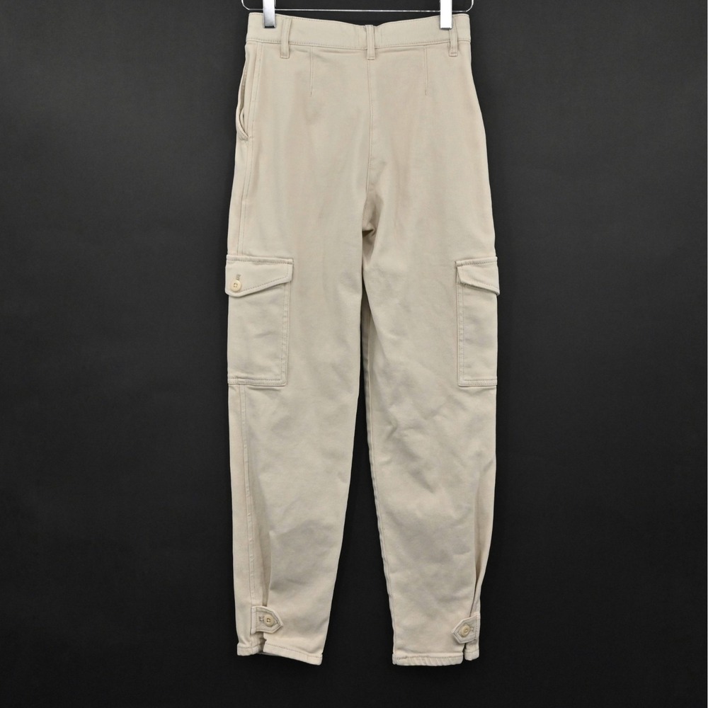 Aritzia‎ Womens Wilfred Free Modern Cargo Pants Size 0 High Rise Tapered Cream - Picture 2 of 14